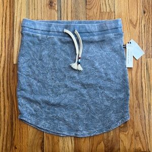 Sol Angeles Blue heather drawstring skirt